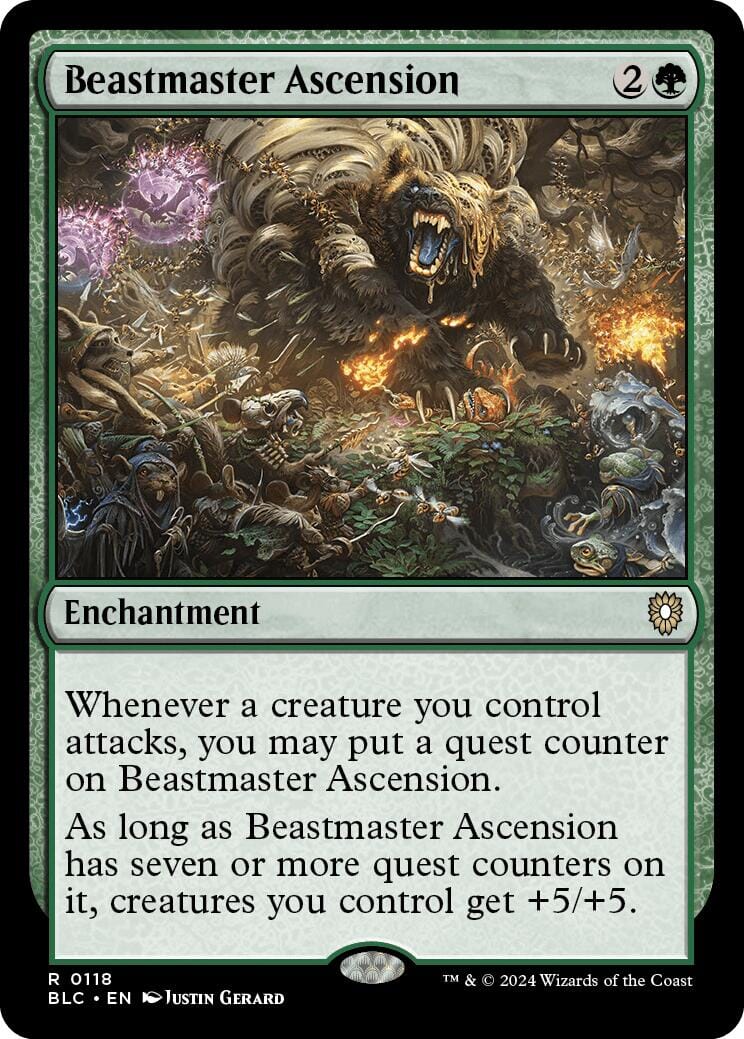 Beastmaster Ascension [Bloomburrow Commander] MTG Single Magic: The Gathering  | Multizone: Comics And Games