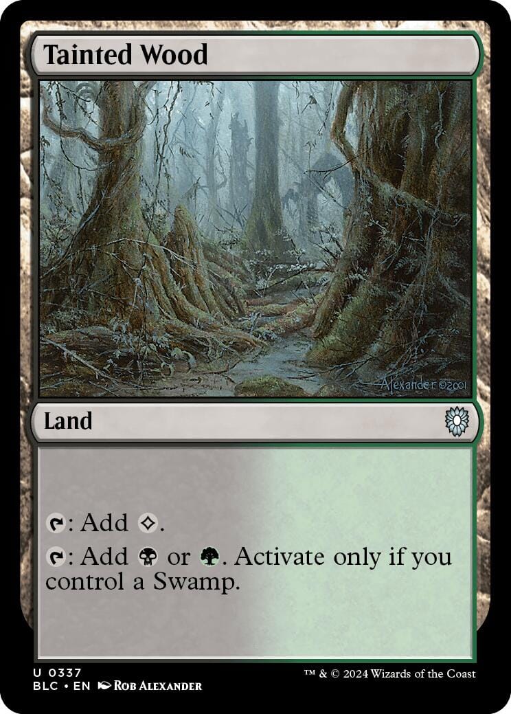 Tainted Wood [Bloomburrow Commander] MTG Single Magic: The Gathering  | Multizone: Comics And Games