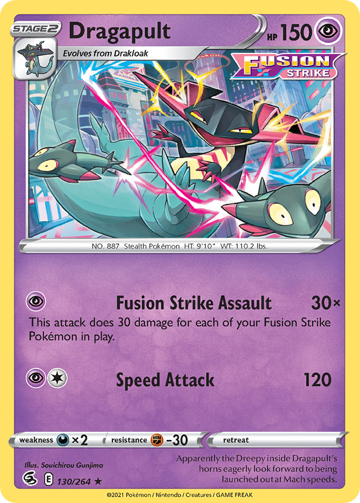 Dragapult (130/264) (Theme Deck Exclusive) [Sword & Shield: Fusion Strike] Pokemon Single Pokémon  | Multizone: Comics And Games