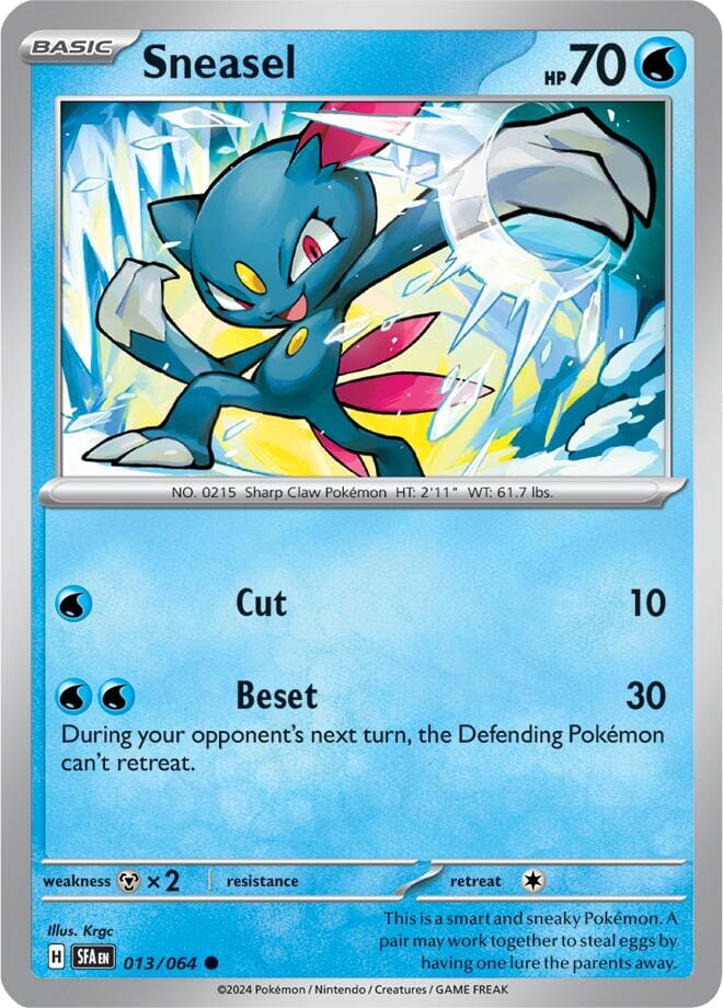 Sneasel (013/064) [Scarlet & Violet: Shrouded Fable] Pokemon Single Pokémon  | Multizone: Comics And Games