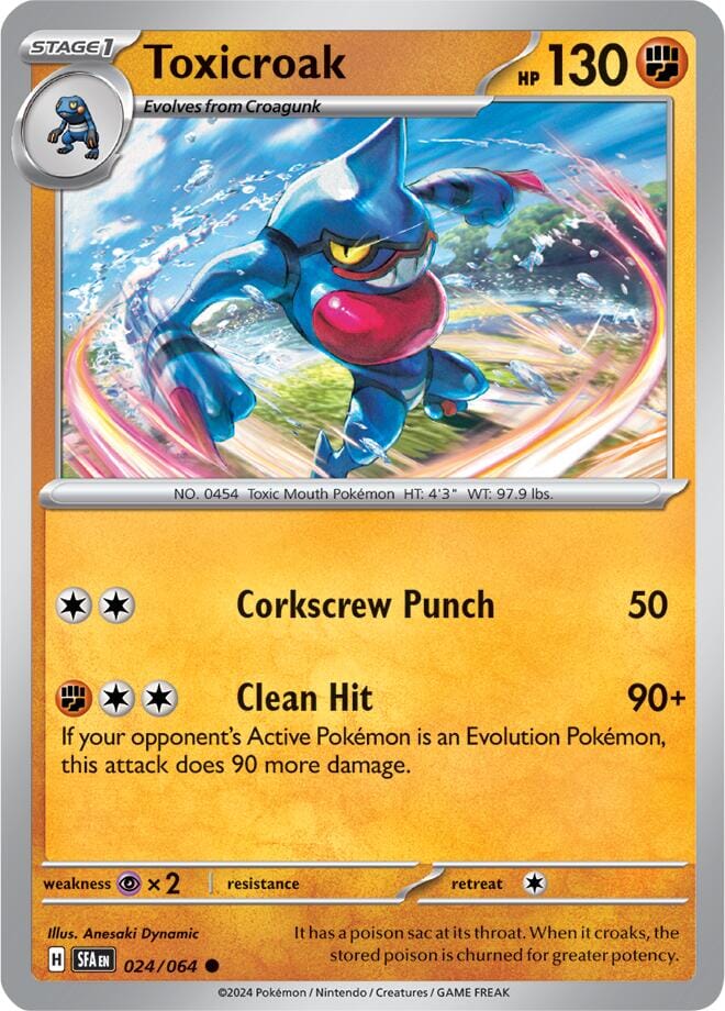 Toxicroak (024/064) [Scarlet & Violet: Shrouded Fable] Pokemon Single Pokémon  | Multizone: Comics And Games