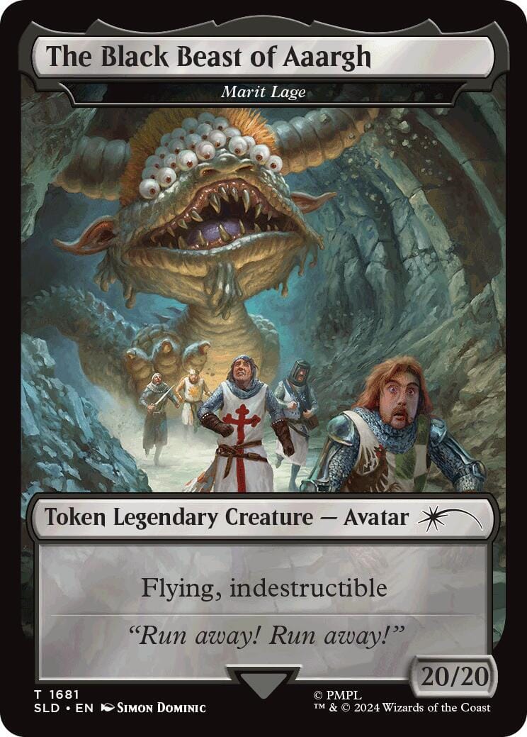 The Black Beast of Aaargh - Marit Lage Token [Secret Lair Drop Series] MTG Single Magic: The Gathering  | Multizone: Comics And Games