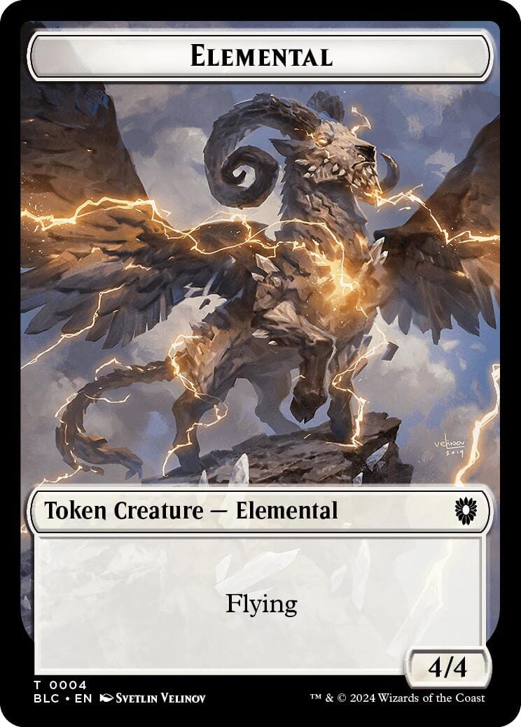 Elemental // Cat Double-Sided Token [Bloomburrow Commander Tokens] MTG Single Magic: The Gathering  | Multizone: Comics And Games
