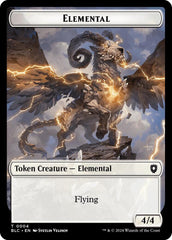 Elemental // Cat Double-Sided Token [Bloomburrow Commander Tokens] MTG Single Magic: The Gathering  | Multizone: Comics And Games