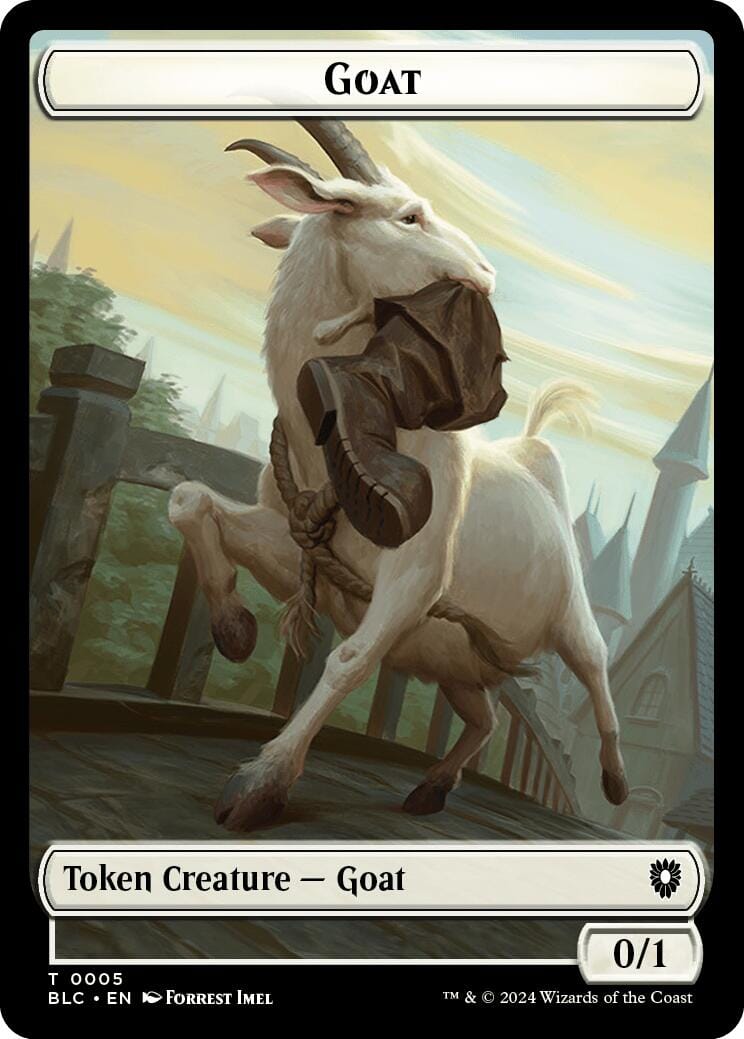 Goat // Wolf (032) Double-Sided Token [Bloomburrow Commander Tokens] MTG Single Magic: The Gathering  | Multizone: Comics And Games