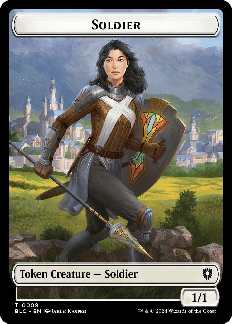 Soldier // Citizen Double-Sided Token [Bloomburrow Commander Tokens] MTG Single Magic: The Gathering  | Multizone: Comics And Games