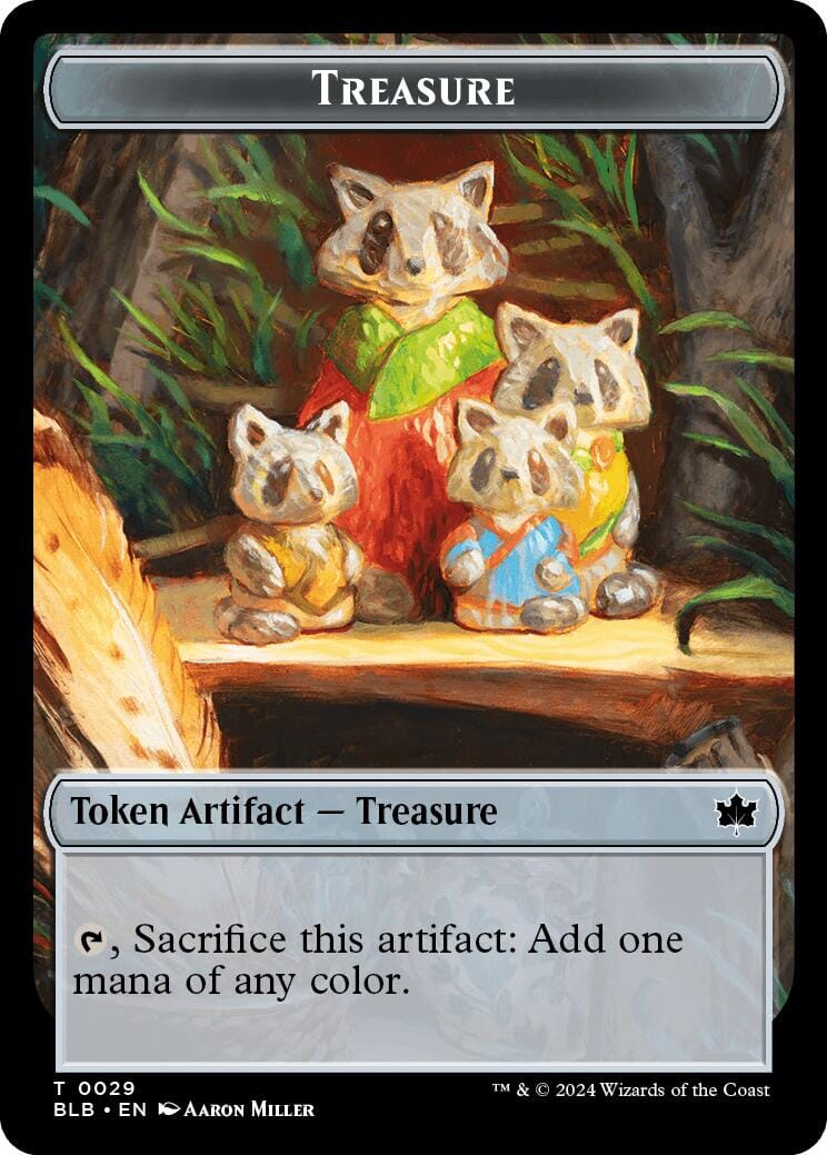 Cat // Treasure Double-Sided Token [Bloomburrow Commander Tokens] MTG Single Magic: The Gathering  | Multizone: Comics And Games