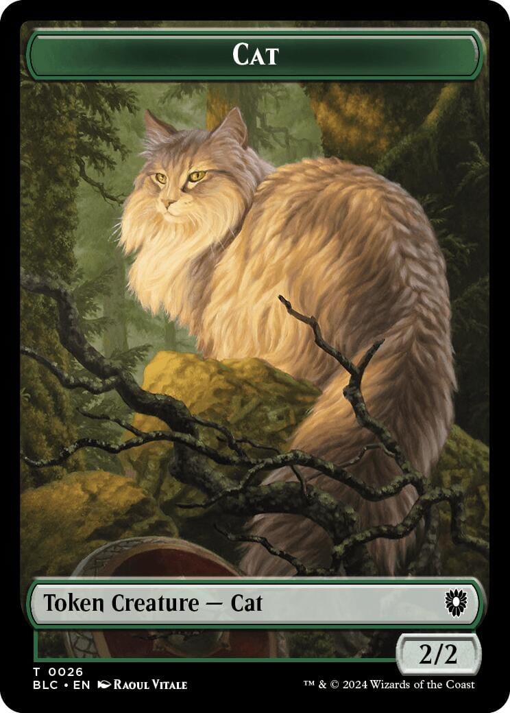 Cat // Treasure Double-Sided Token [Bloomburrow Commander Tokens] MTG Single Magic: The Gathering  | Multizone: Comics And Games