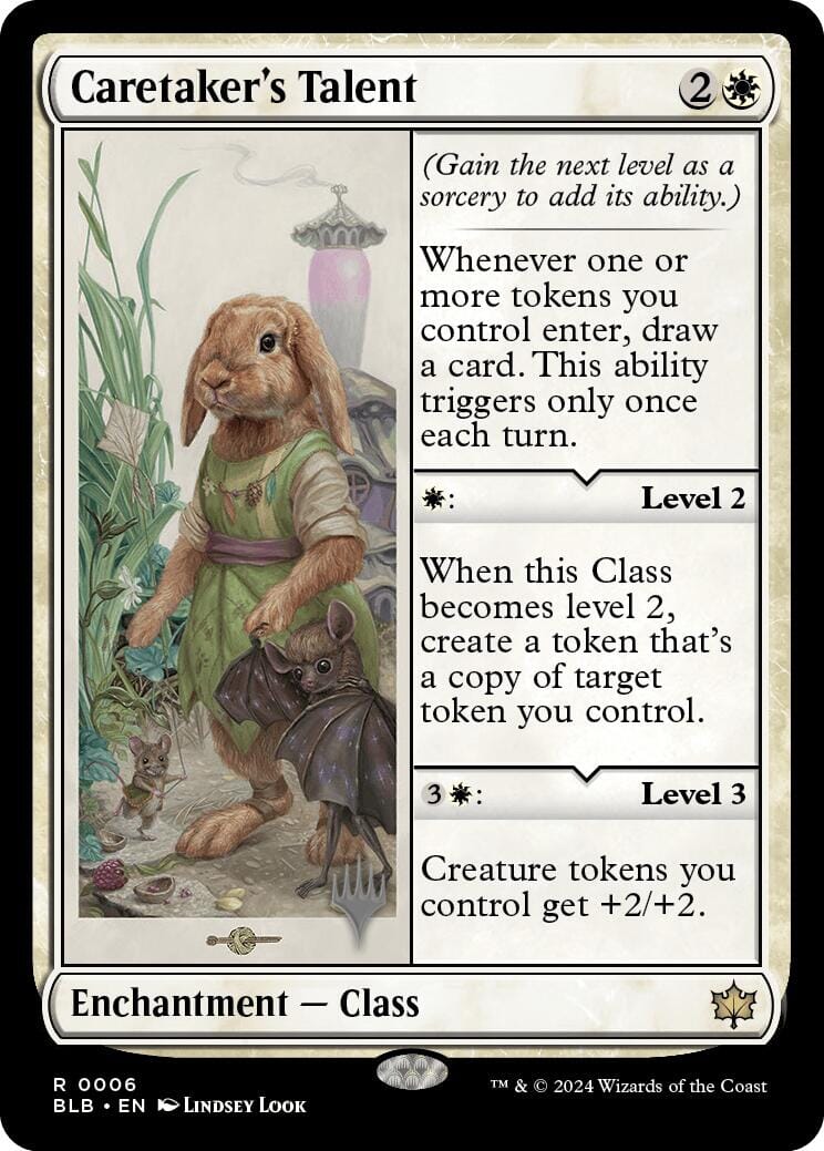 Caretaker's Talent (Promo Pack) [Bloomburrow Promos] MTG Single Magic: The Gathering  | Multizone: Comics And Games