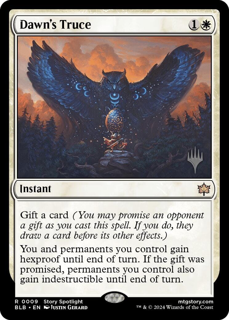 Dawn's Truce (Promo Pack) [Bloomburrow Promos] MTG Single Magic: The Gathering  | Multizone: Comics And Games