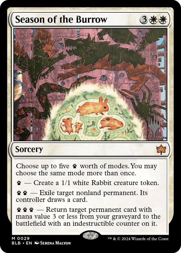 Season of the Burrow (Promo Pack) [Bloomburrow Promos] MTG Single Magic: The Gathering  | Multizone: Comics And Games