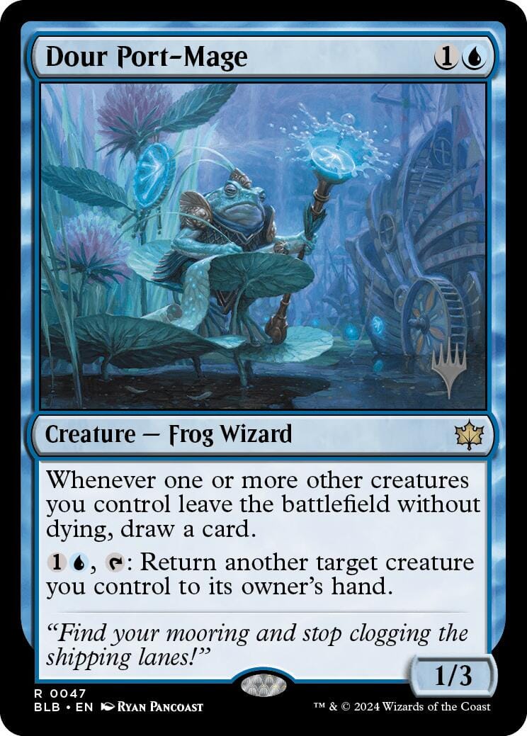 Dour Port-Mage (Promo Pack) [Bloomburrow Promos] MTG Single Magic: The Gathering  | Multizone: Comics And Games