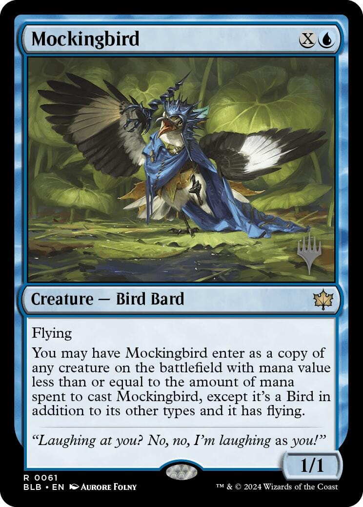 Mockingbird (Promo Pack) [Bloomburrow Promos] MTG Single Magic: The Gathering  | Multizone: Comics And Games