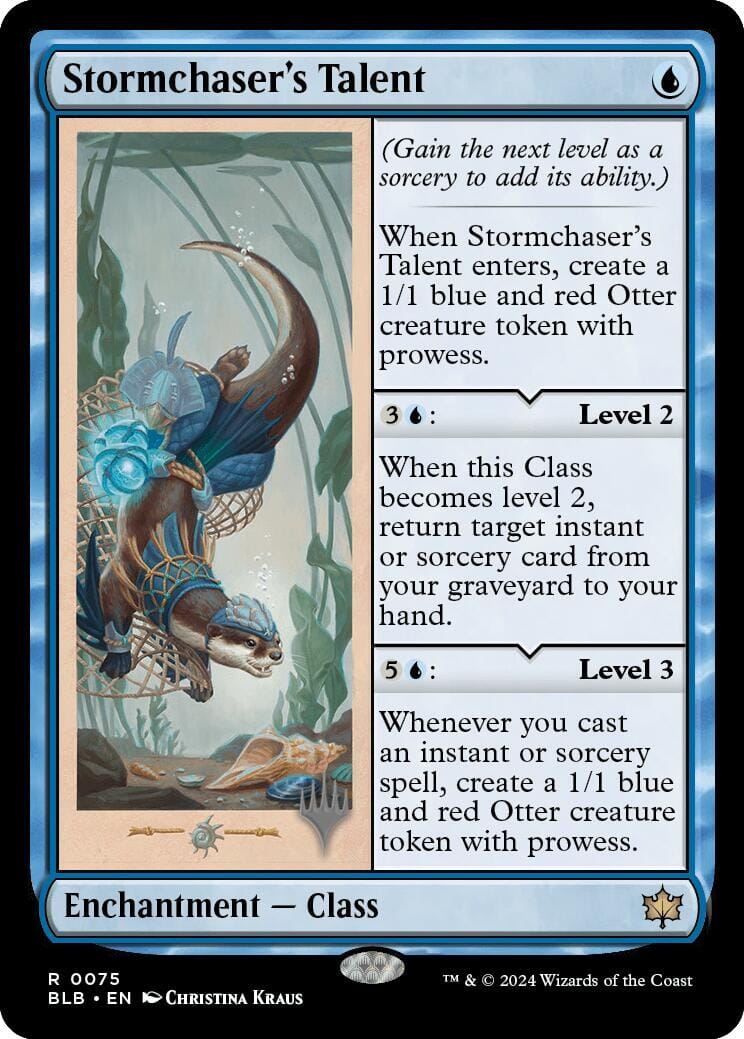 Stormchaser's Talent (Promo Pack) [Bloomburrow Promos] MTG Single Magic: The Gathering  | Multizone: Comics And Games