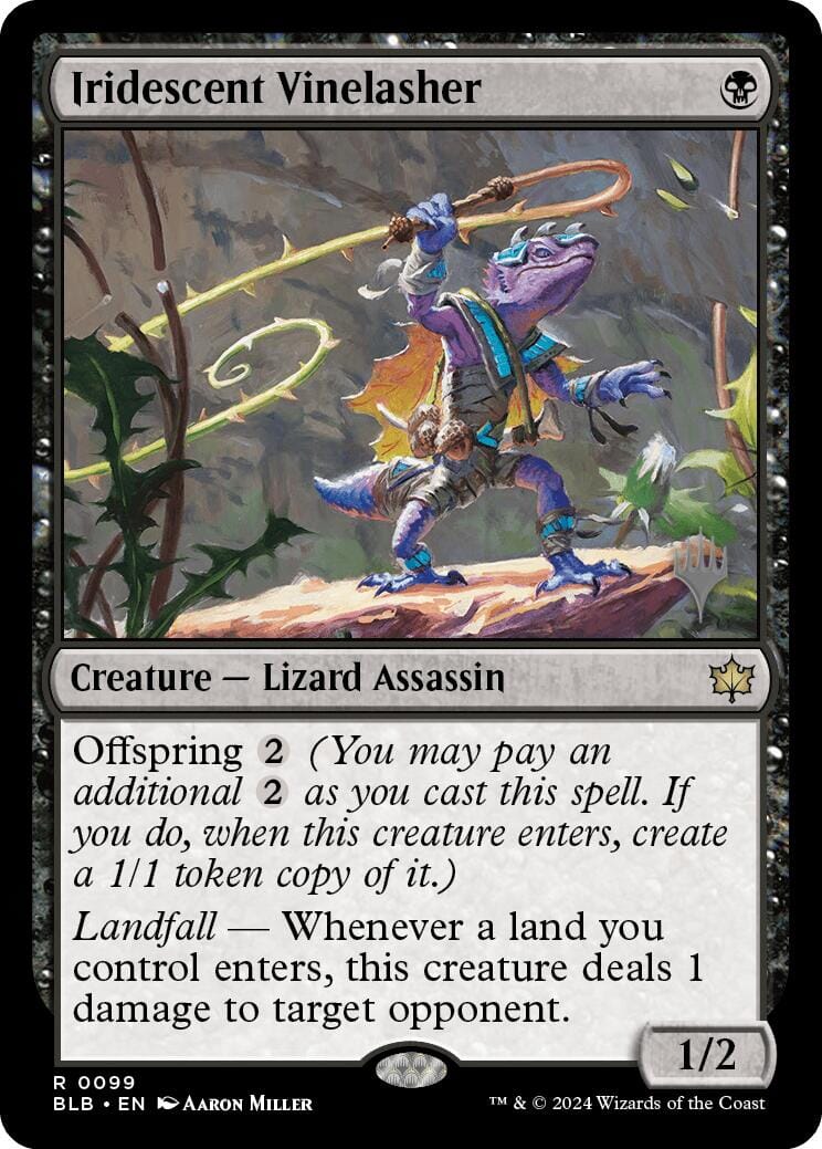 Iridescent Vinelasher (Promo Pack) [Bloomburrow Promos] MTG Single Magic: The Gathering  | Multizone: Comics And Games