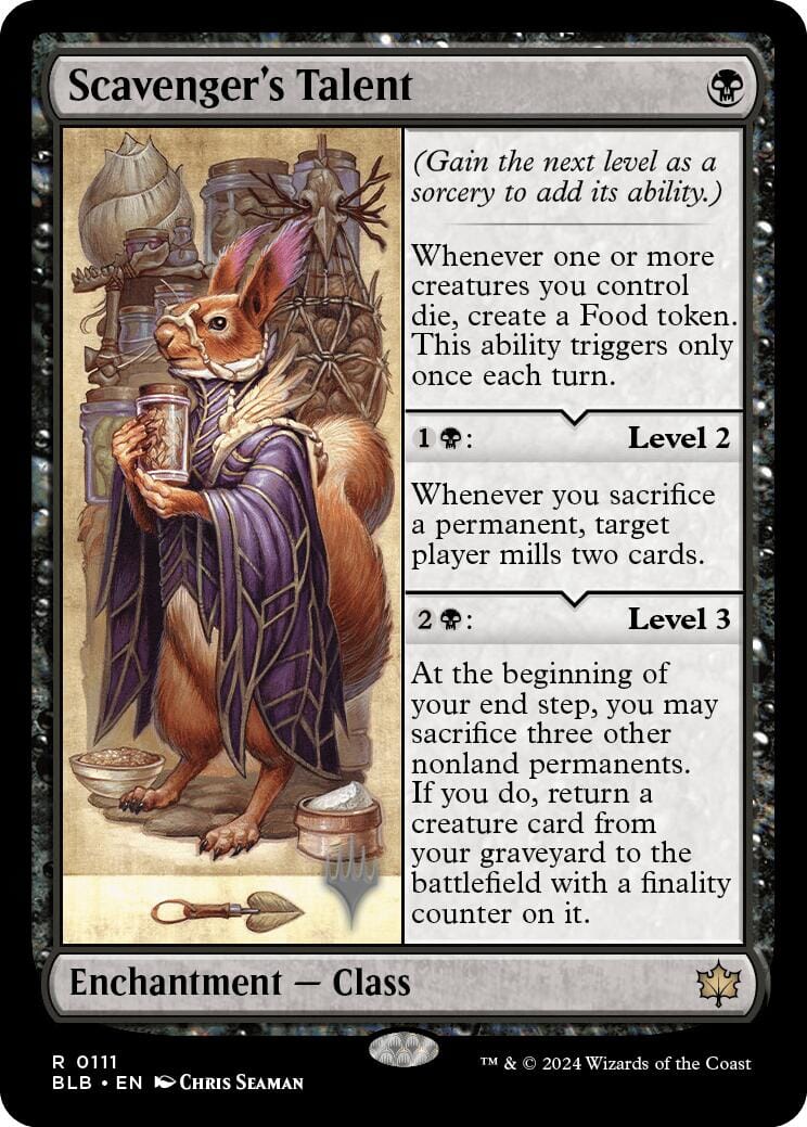 Scavenger's Talent (Promo Pack) [Bloomburrow Promos] MTG Single Magic: The Gathering  | Multizone: Comics And Games