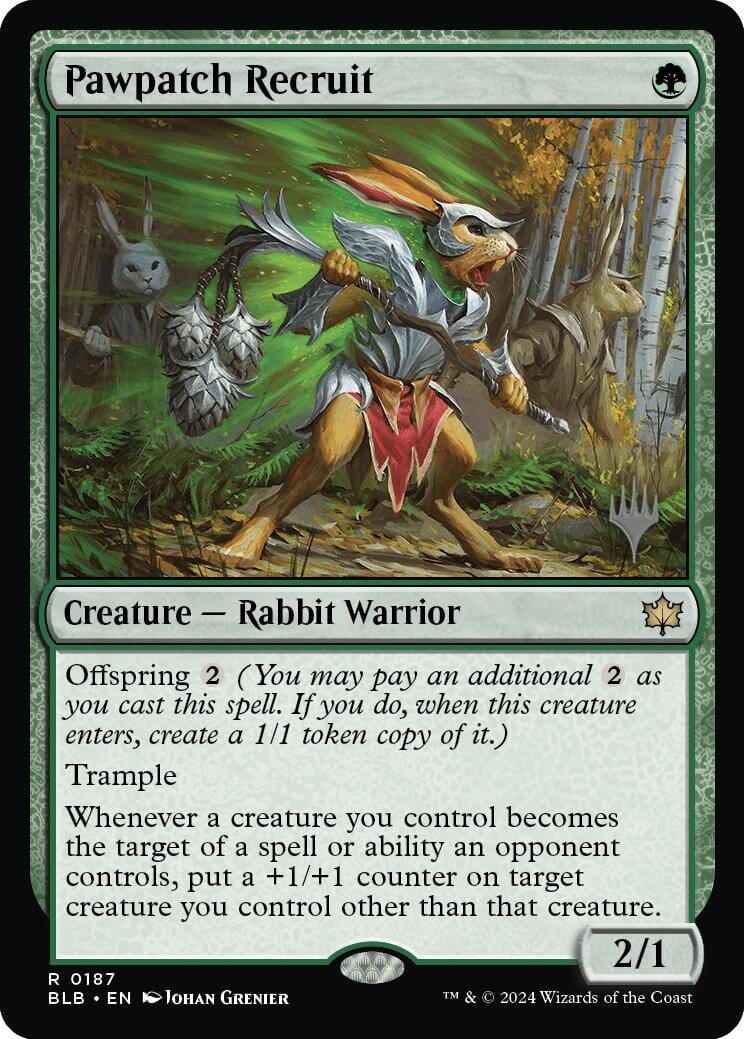 Pawpatch Recruit (Promo Pack) [Bloomburrow Promos] MTG Single Magic: The Gathering  | Multizone: Comics And Games