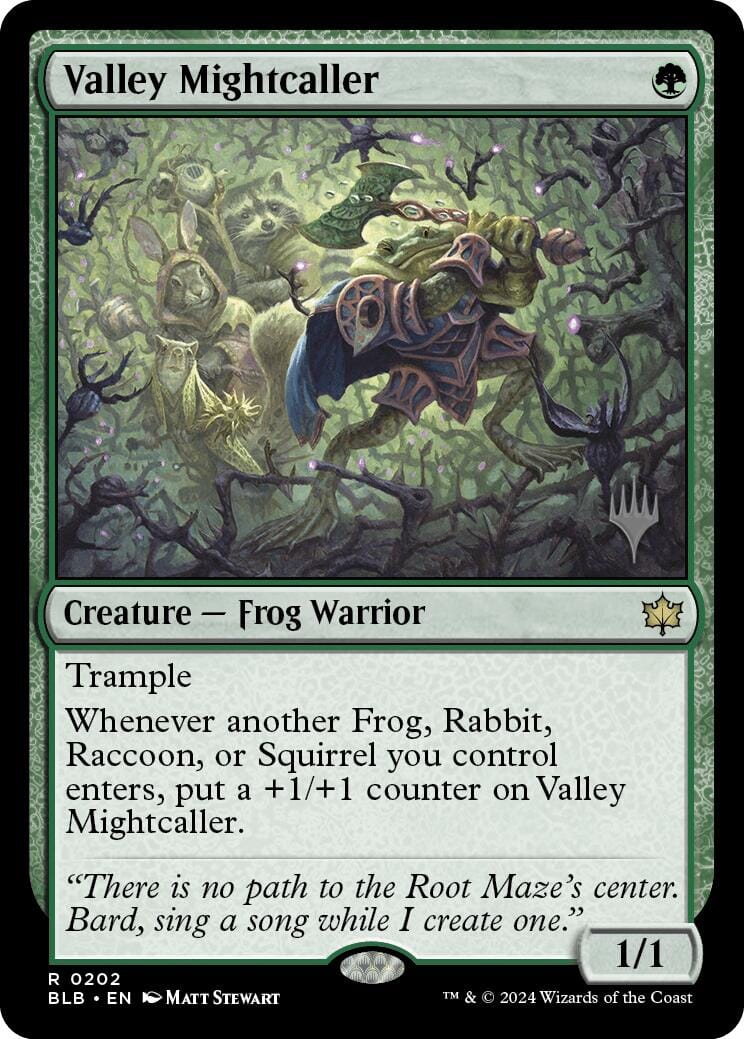 Valley Mightcaller (Promo Pack) [Bloomburrow Promos] MTG Single Magic: The Gathering  | Multizone: Comics And Games