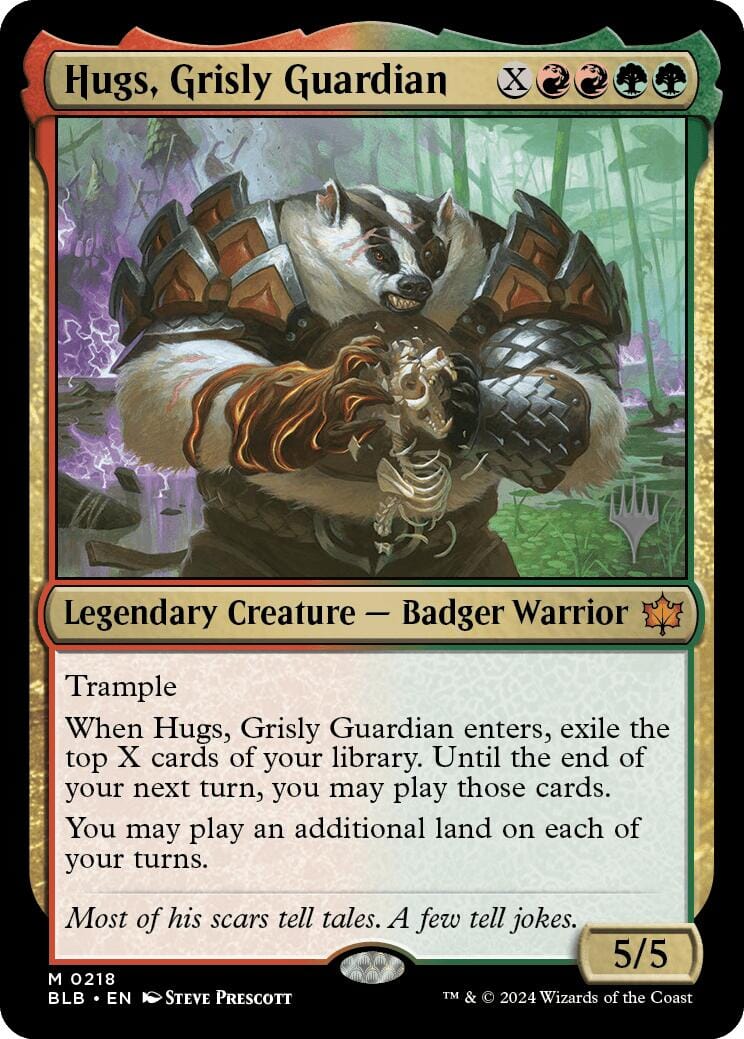 Hugs, Grisly Guardian (Promo Pack) [Bloomburrow Promos] MTG Single Magic: The Gathering  | Multizone: Comics And Games