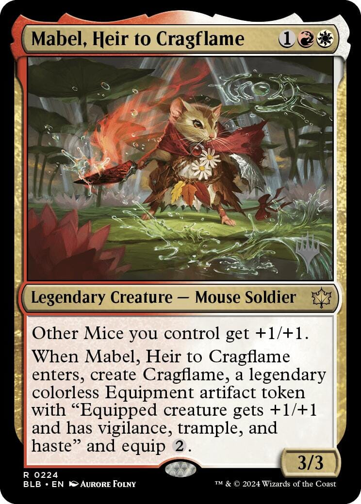 Mabel, Heir to Cragflame (Promo Pack) [Bloomburrow Promos] MTG Single Magic: The Gathering  | Multizone: Comics And Games