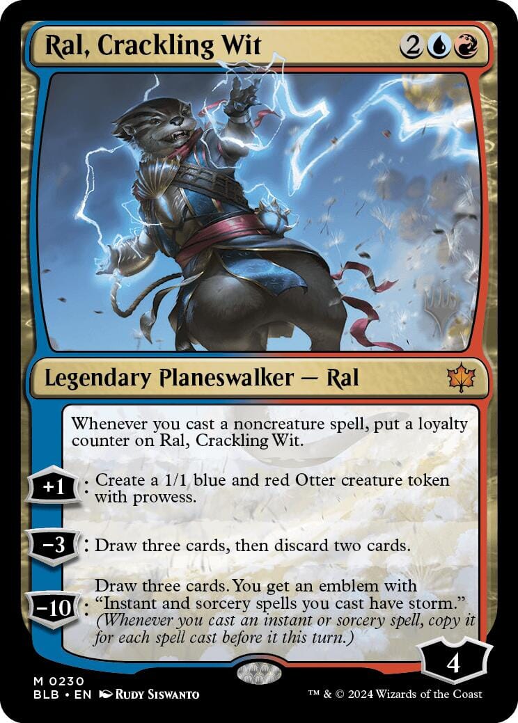 Ral, Crackling Wit (Promo Pack) [Bloomburrow Promos] MTG Single Magic: The Gathering  | Multizone: Comics And Games