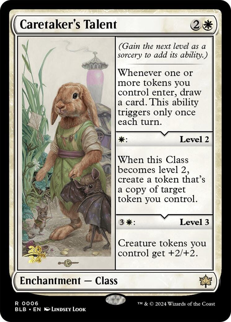 Caretaker's Talent [Bloomburrow Prerelease Promos] MTG Single Magic: The Gathering  | Multizone: Comics And Games