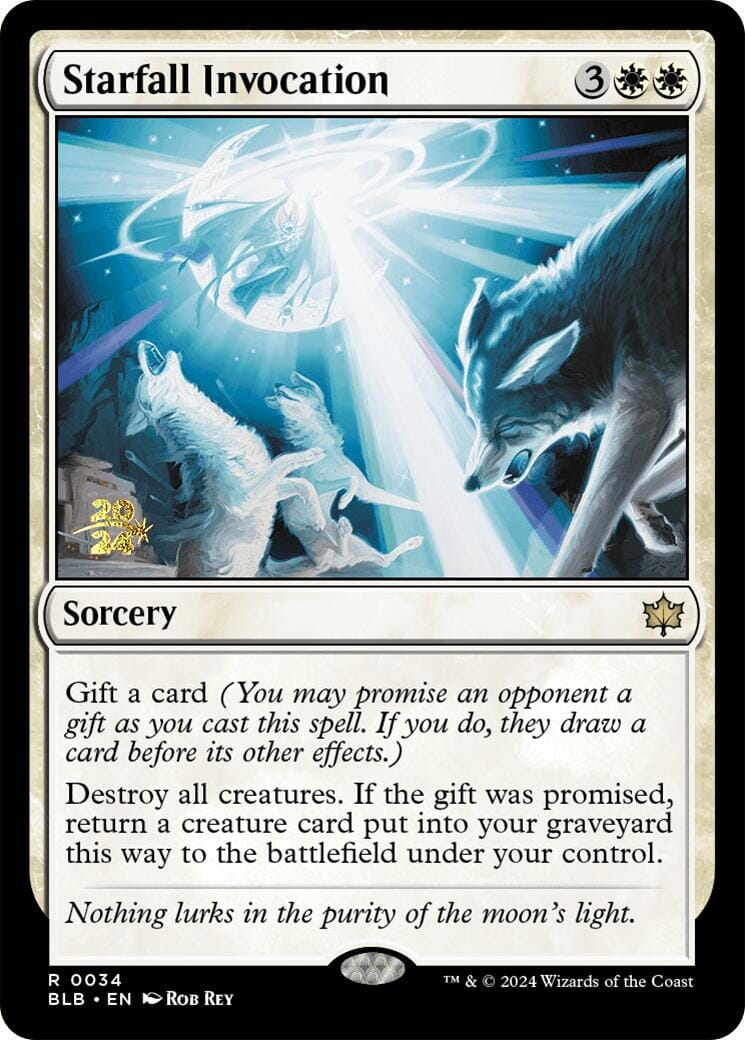 Starfall Invocation [Bloomburrow Prerelease Promos] MTG Single Magic: The Gathering  | Multizone: Comics And Games