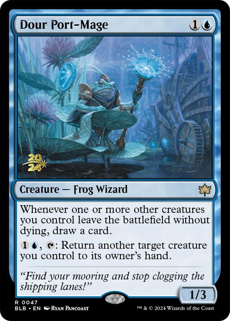 Dour Port-Mage [Bloomburrow Prerelease Promos] MTG Single Magic: The Gathering  | Multizone: Comics And Games