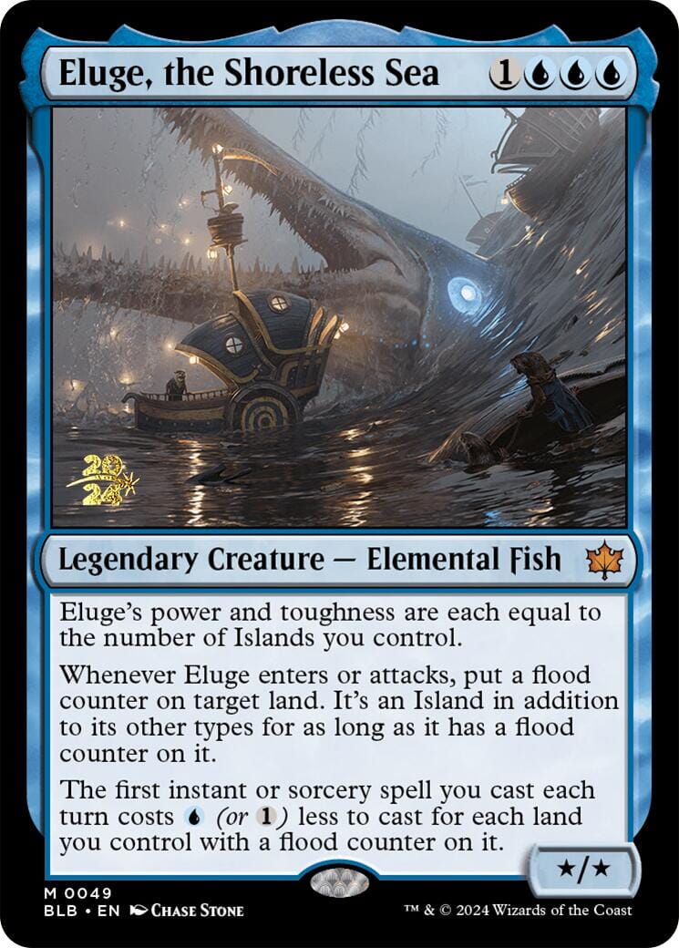 Eluge, the Shoreless Sea [Bloomburrow Prerelease Promos] MTG Single Magic: The Gathering  | Multizone: Comics And Games