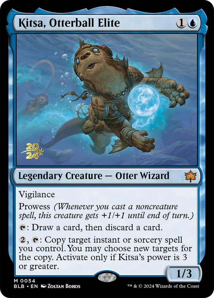 Kitsa, Otterball Elite [Bloomburrow Prerelease Promos] MTG Single Magic: The Gathering  | Multizone: Comics And Games
