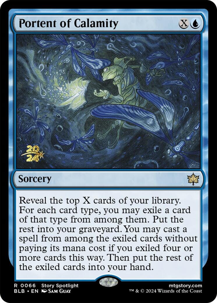 Portent of Calamity [Bloomburrow Prerelease Promos] MTG Single Magic: The Gathering  | Multizone: Comics And Games