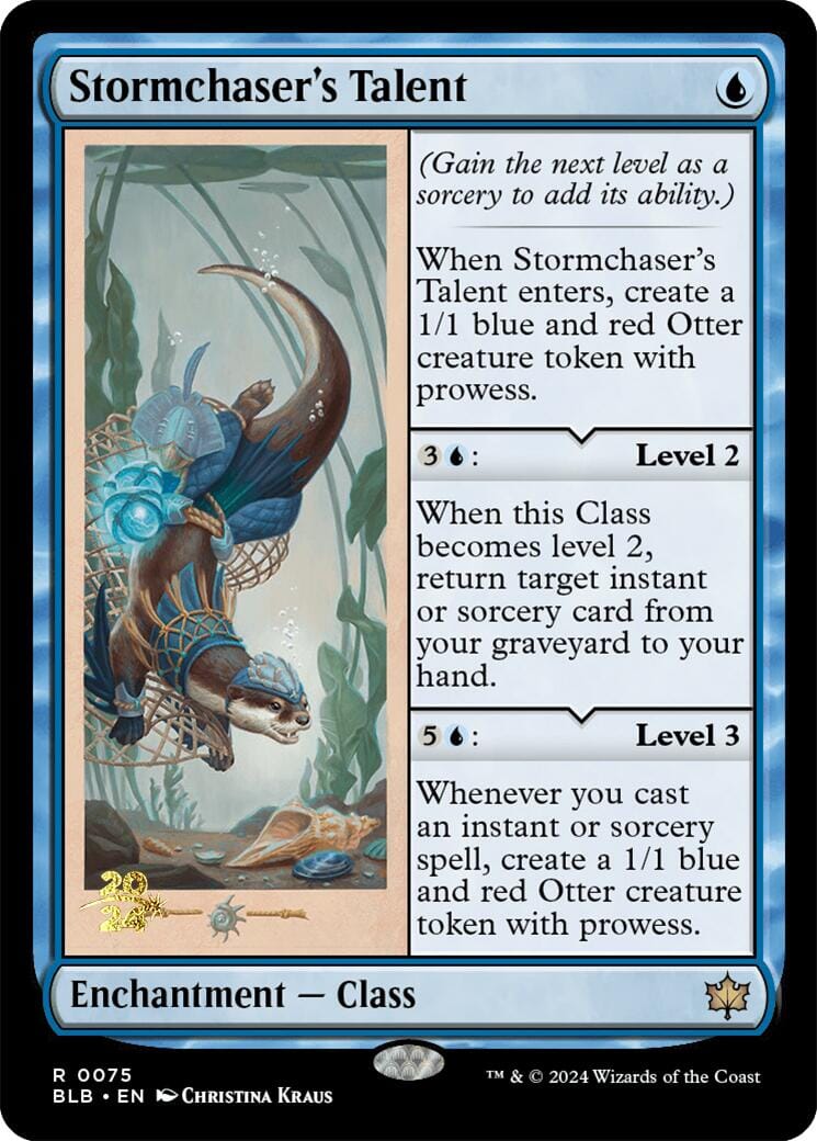 Stormchaser's Talent [Bloomburrow Prerelease Promos] MTG Single Magic: The Gathering  | Multizone: Comics And Games