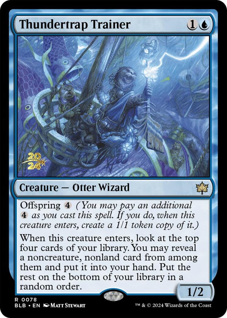Thundertrap Trainer [Bloomburrow Prerelease Promos] MTG Single Magic: The Gathering  | Multizone: Comics And Games