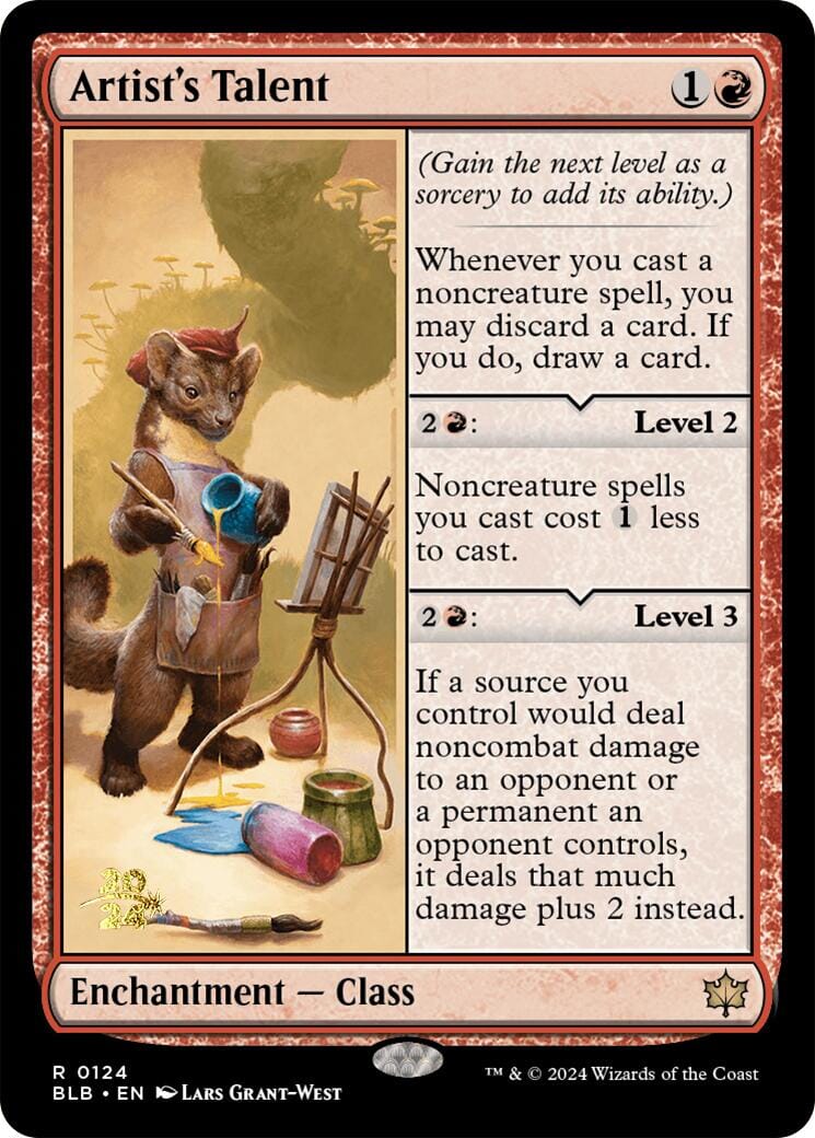 Artist's Talent [Bloomburrow Prerelease Promos] MTG Single Magic: The Gathering  | Multizone: Comics And Games