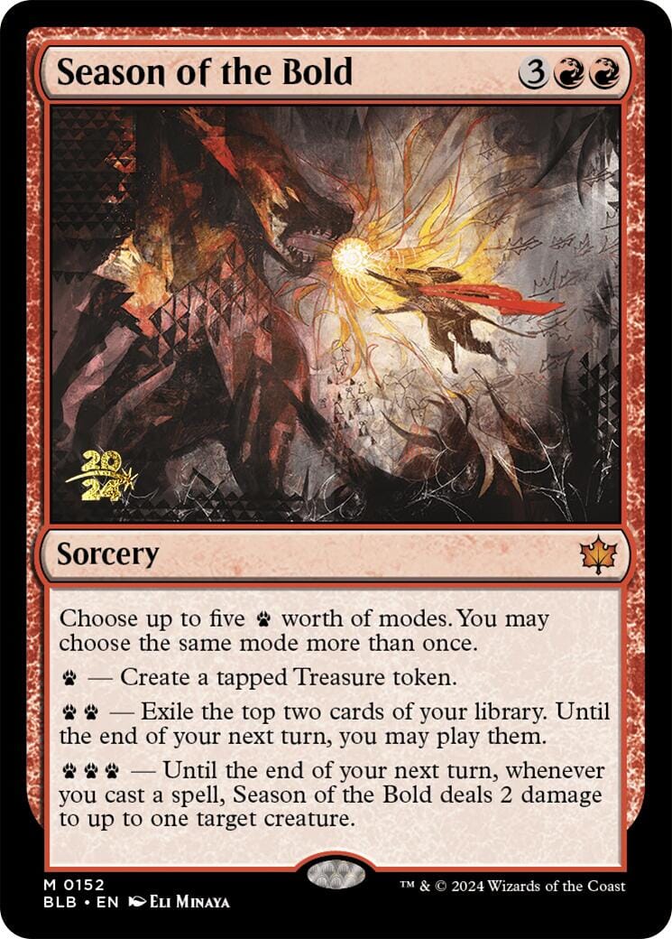 Season of the Bold [Bloomburrow Prerelease Promos] MTG Single Magic: The Gathering  | Multizone: Comics And Games