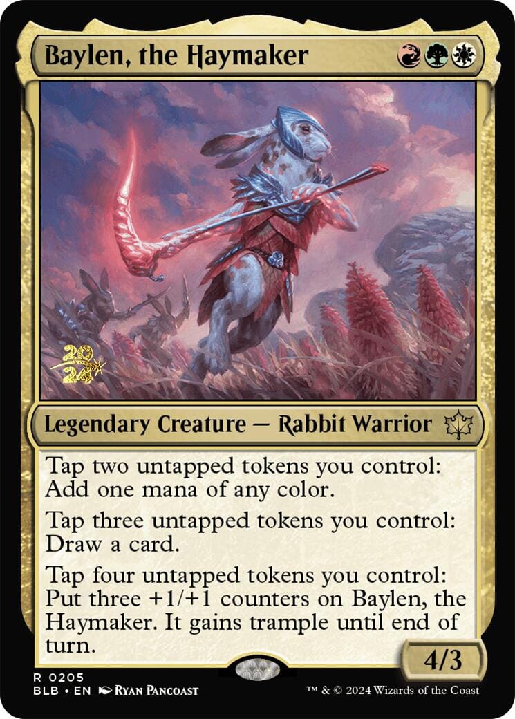 Baylen, the Haymaker [Bloomburrow Prerelease Promos] MTG Single Magic: The Gathering  | Multizone: Comics And Games