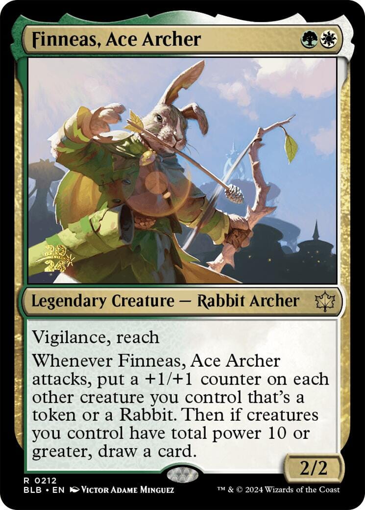 Finneas, Ace Archer [Bloomburrow Prerelease Promos] MTG Single Magic: The Gathering  | Multizone: Comics And Games