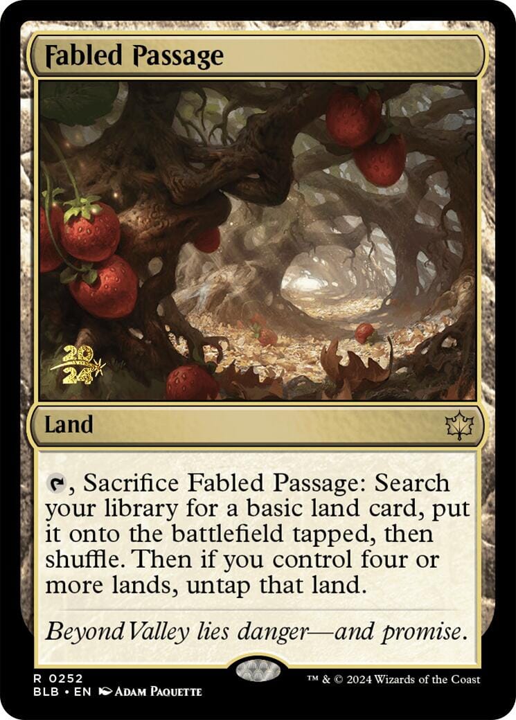 Fabled Passage [Bloomburrow Prerelease Promos] MTG Single Magic: The Gathering  | Multizone: Comics And Games