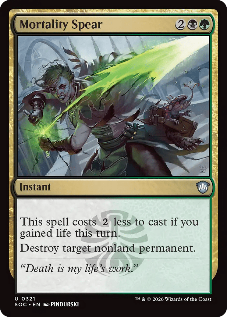 Mortality Spear [Secrets of Strixhaven Commander] MTG Single Magic: The Gathering  | Multizone: Comics And Games