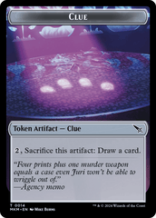 Thopter (0020) // Clue (0014) Double-Sided Token [Murders at Karlov Manor Tokens] MTG Single Magic: The Gathering  | Multizone: Comics And Games