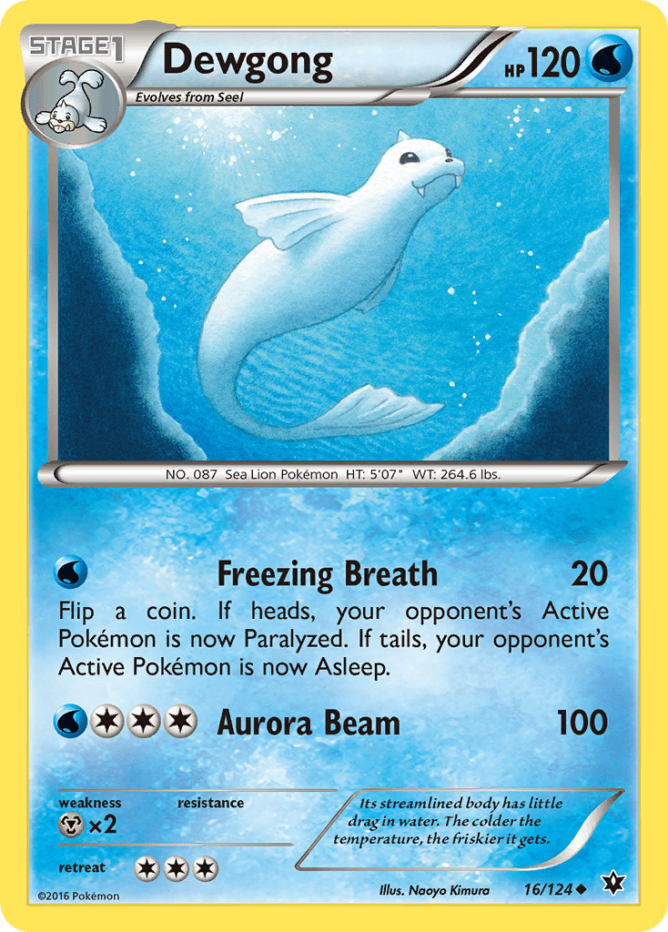 Dewgong (16/124) [XY: Fates Collide] Pokemon Single Pokémon  | Multizone: Comics And Games