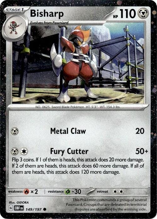 Bisharp (149/197) (Cosmos Holo) [Miscellaneous Cards] Pokemon Single Pokémon  | Multizone: Comics And Games