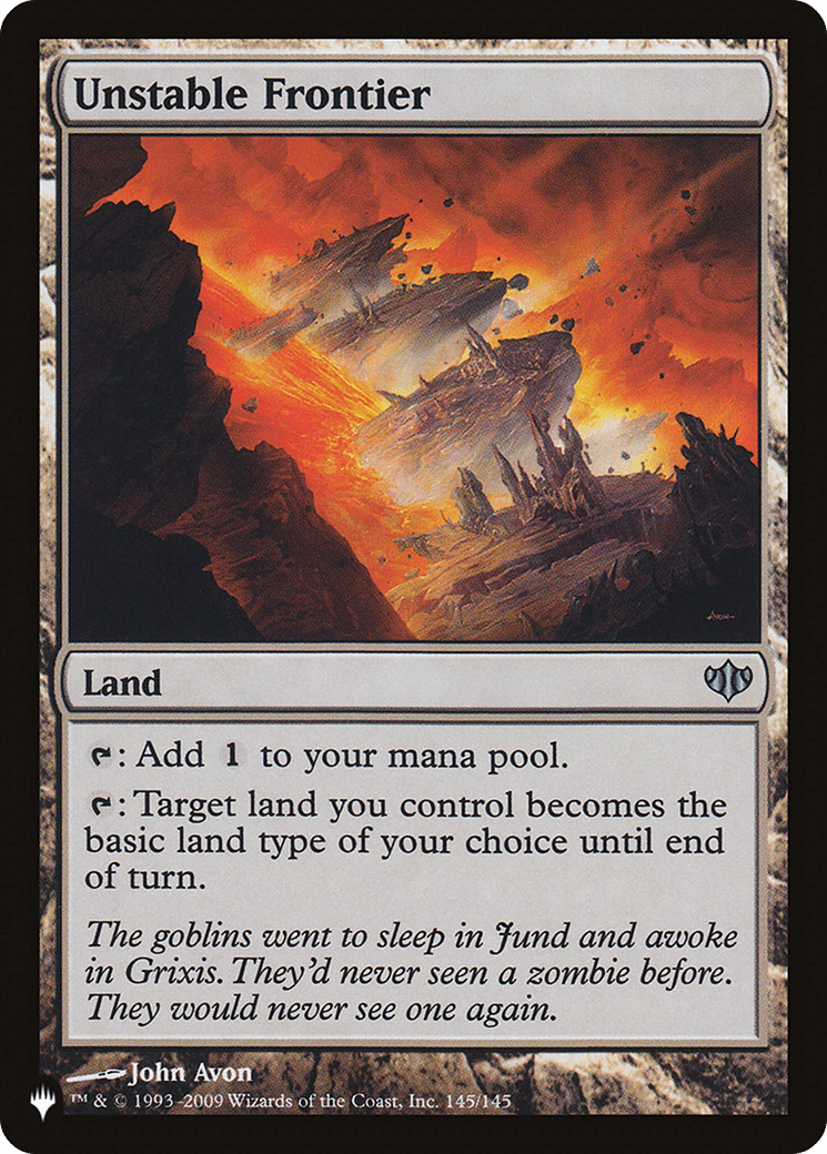 Unstable Frontier [The List] MTG Single Magic: The Gathering  | Multizone: Comics And Games