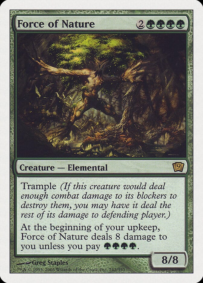 Force of Nature (9th Edition) [Oversize Cards] MTG Single Magic: The Gathering  | Multizone: Comics And Games