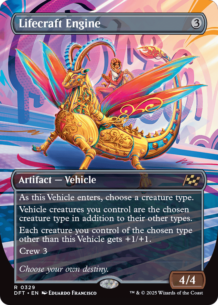Lifecraft Engine (Borderless) [Aetherdrift] MTG Single Magic: The Gathering  | Multizone: Comics And Games
