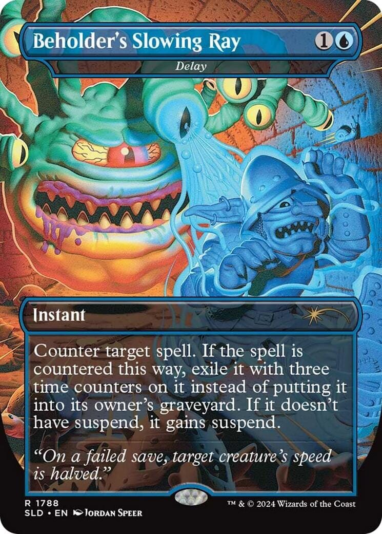 Beholder's Slowing Ray - Delay [Secret Lair Drop Series] MTG Single Magic: The Gathering  | Multizone: Comics And Games