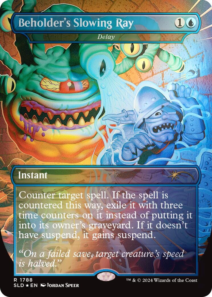 Beholder's Slowing Ray - Delay (Rainbow Foil) [Secret Lair Drop Series] MTG Single Magic: The Gathering  | Multizone: Comics And Games