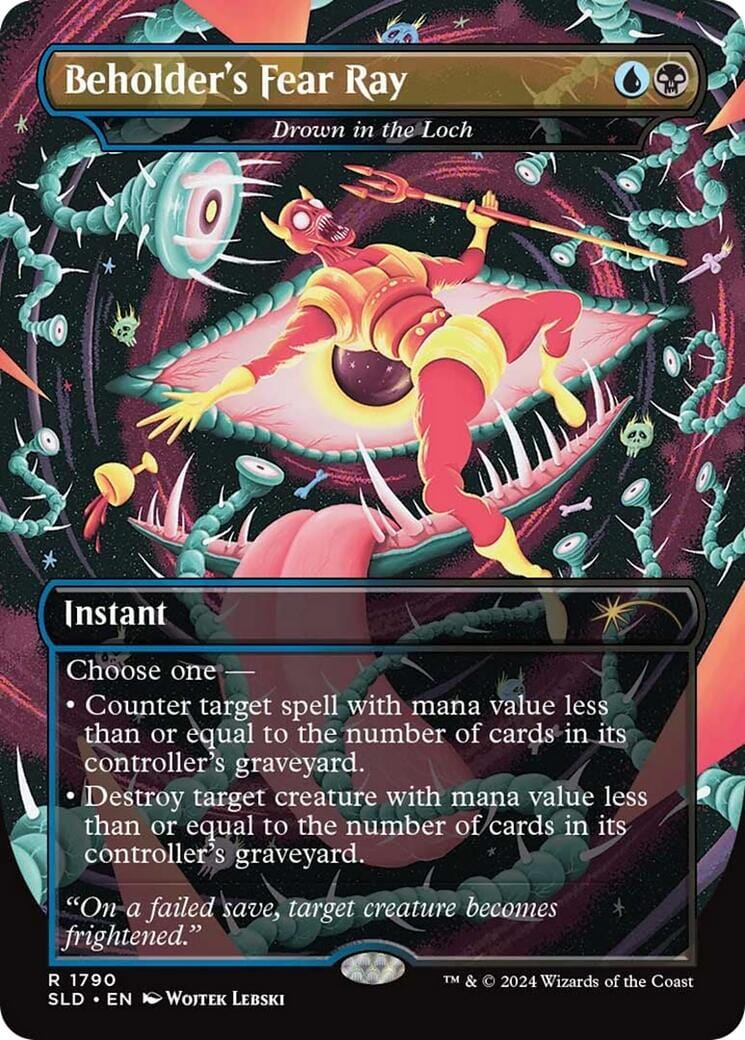 Beholder's Fear Ray - Drown in the Loch [Secret Lair Drop Series] MTG Single Magic: The Gathering  | Multizone: Comics And Games