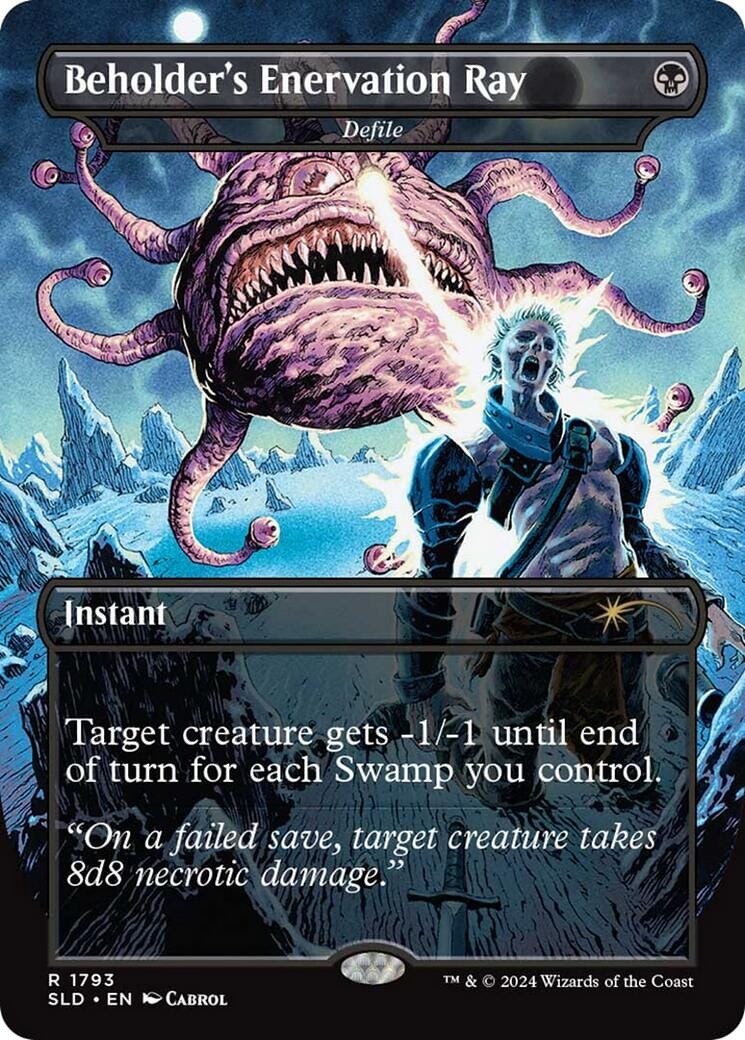 Beholder's Enervation Ray - Defile [Secret Lair Drop Series] MTG Single Magic: The Gathering  | Multizone: Comics And Games