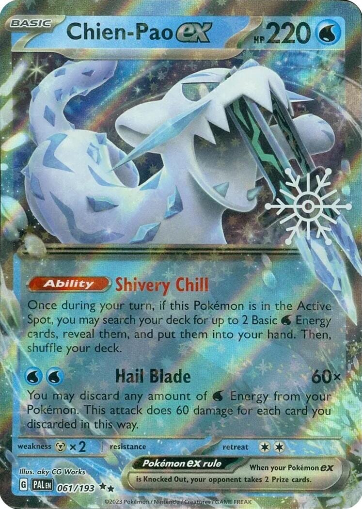 Chien-Pao ex (061/193) (Holiday Calendar) [Miscellaneous Cards] Pokemon Single Pokémon  | Multizone: Comics And Games